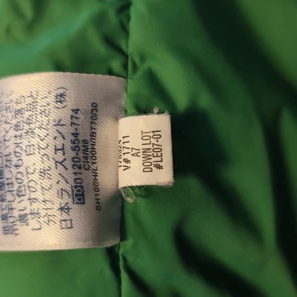 LAND’S END Down Filled Quilted Vest BRIGHT Green WMS Size M - Picture 11 of 14